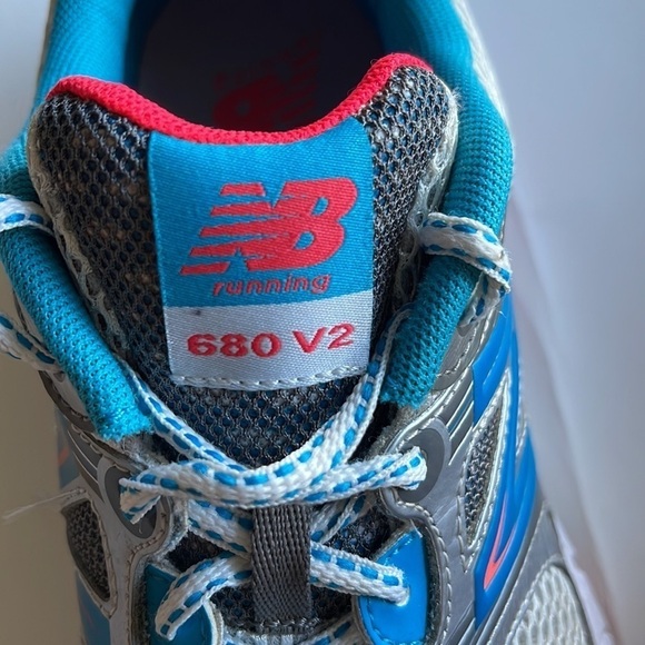 New Balance 680 V2 Womens Running Sneakers Gray/Blue,Size 10 - Picture 5 of 8